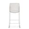 Officesource Rise Stool Polyurethane Stool with Footrest and Chrome Base OSST7013WH - alternate 6